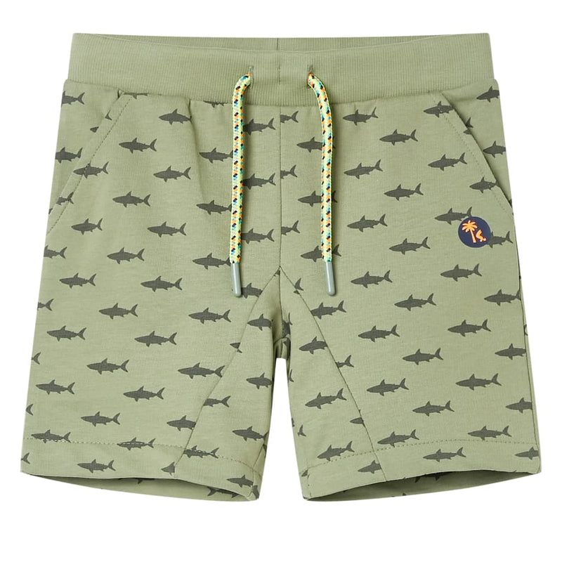 Vidaxl Shorts per bambini con trekkoord 92 lichtkaki