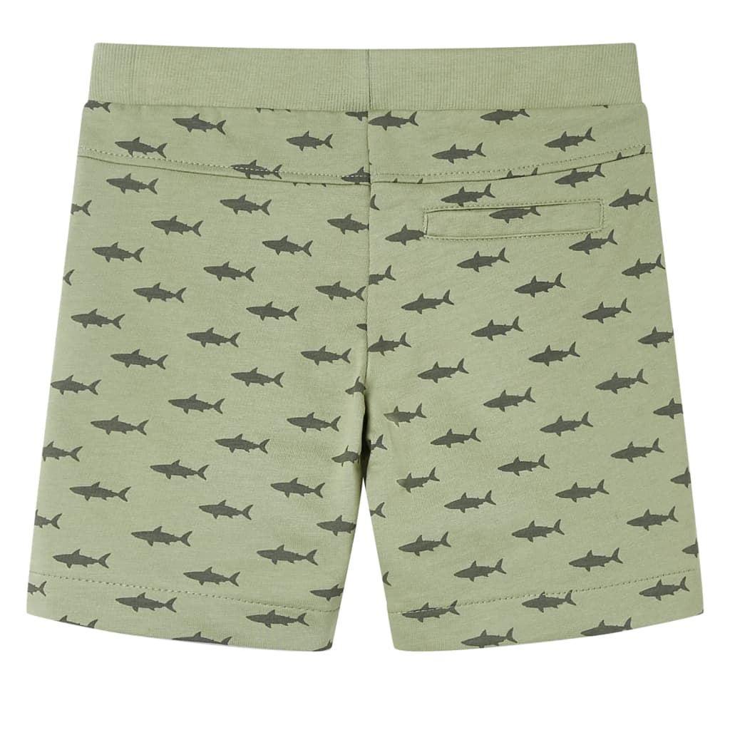 Vidaxl Shorts per bambini con trekkoord 116 lichtkaki