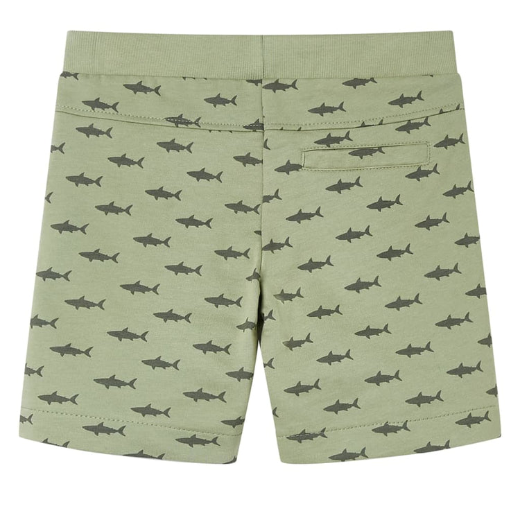 Vidaxl Shorts per bambini con trekkoord 128 lichtkaki