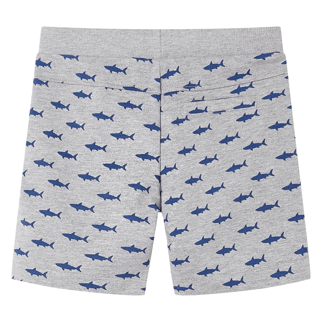 Vidaxl Shorts per bambini con trekoord 104 grigio chiaro misto