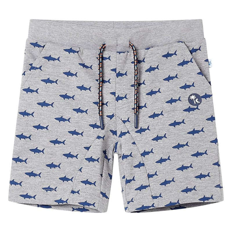 Vidaxl Shorts per bambini con trekoord 140 grigio chiaro misto