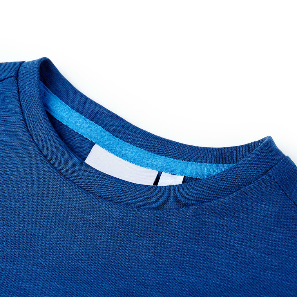 Vidaxl Shirt per bambini 140 Blu scuro