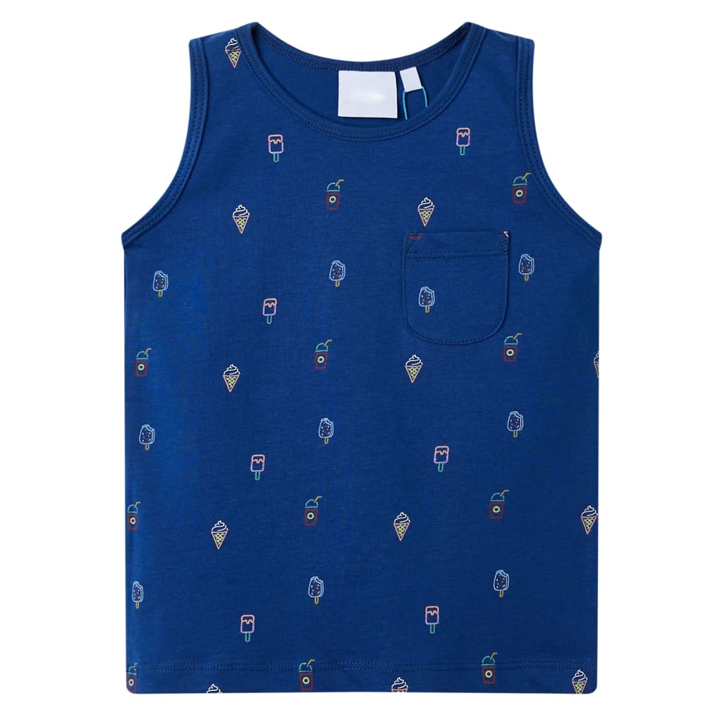 VidaXL Kindertopje 104 donkerblauw