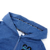 VIDAXL GIET per bambini con cappuccio e cerniera 104 blu scuro misto
