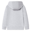 Vidaxl chaleco para niños con capucha y cremallera 128 gris
