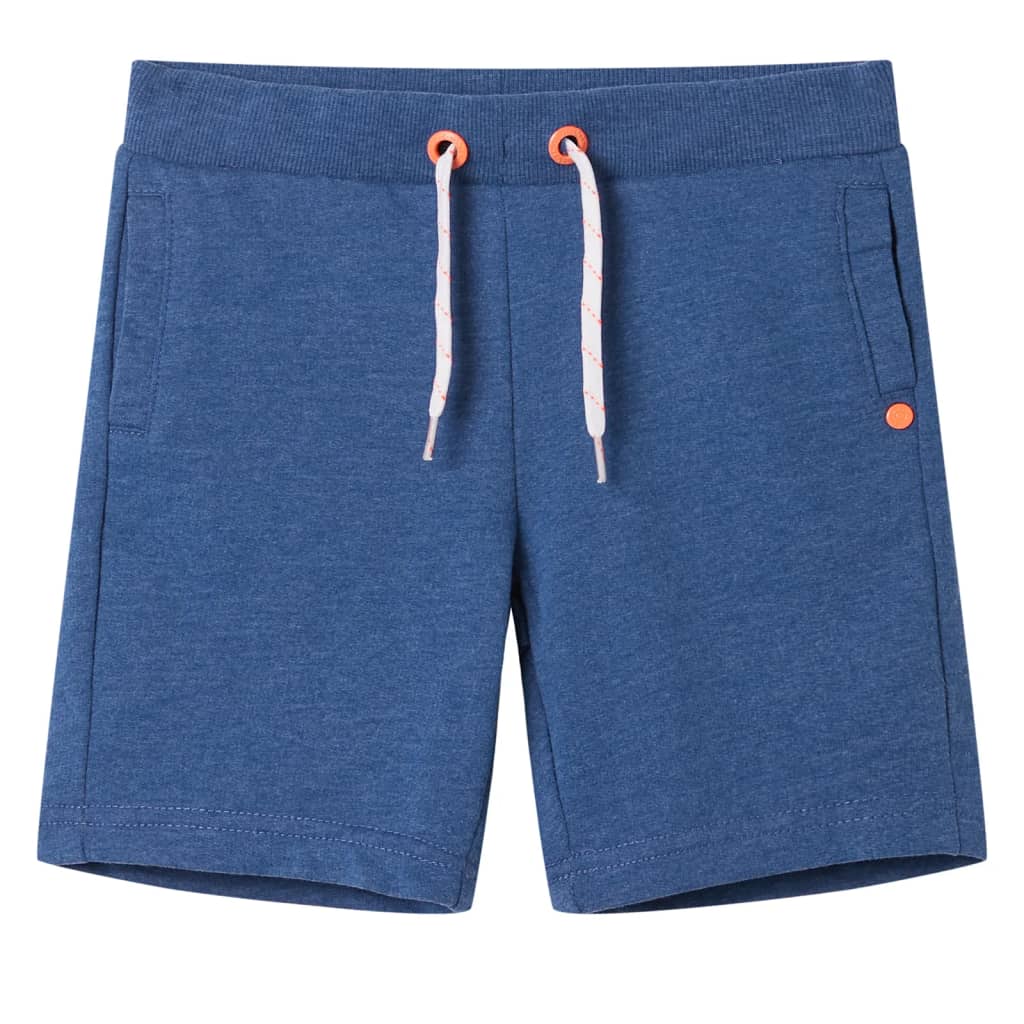 Vidaxl Shorts per bambini con trekkoord 92 blu scuro misto