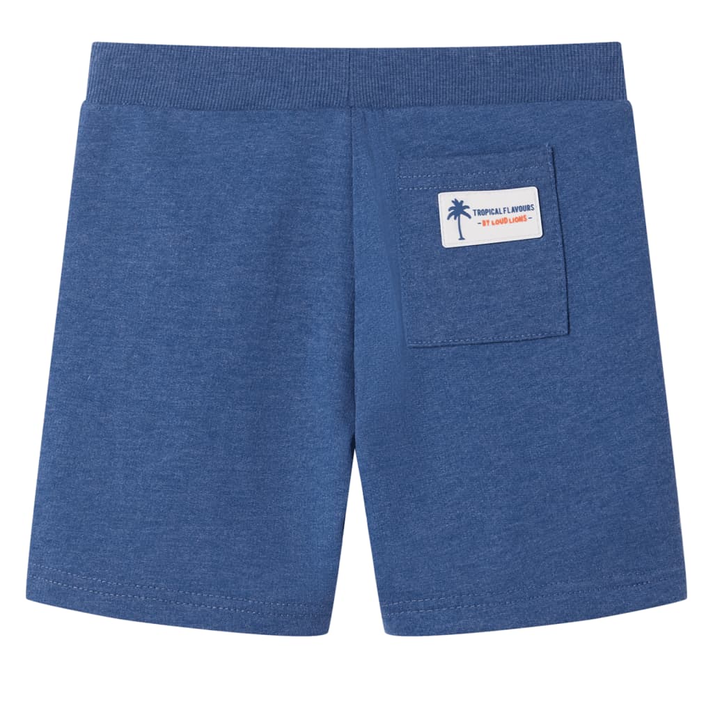 Vidaxl Shorts per bambini con trekkoord 92 blu scuro misto