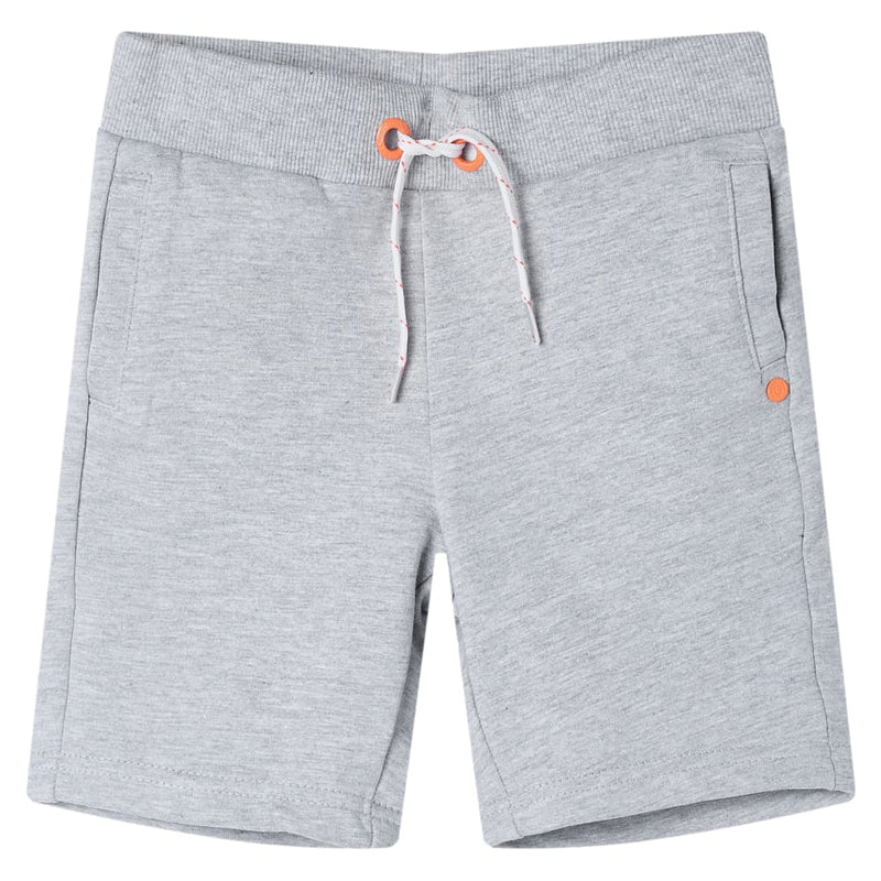 Pantalones cortos para niños de Vidaxl con Trekkoord 104 Gray