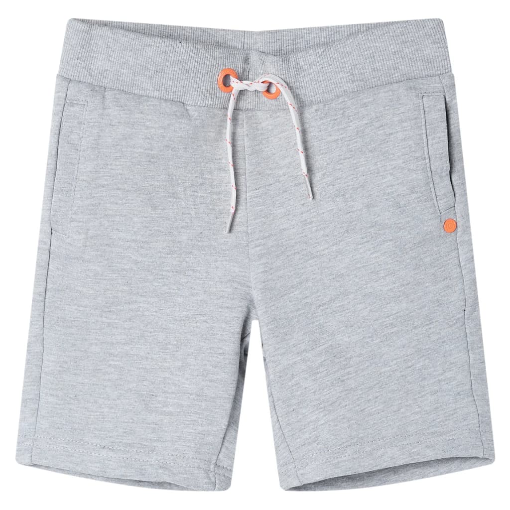 Los pantalones cortos para niños de Vidaxl con Trekkoord 128 Gray