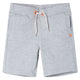 Vidaxl Shorts per bambini con trekkoord 128 grigio