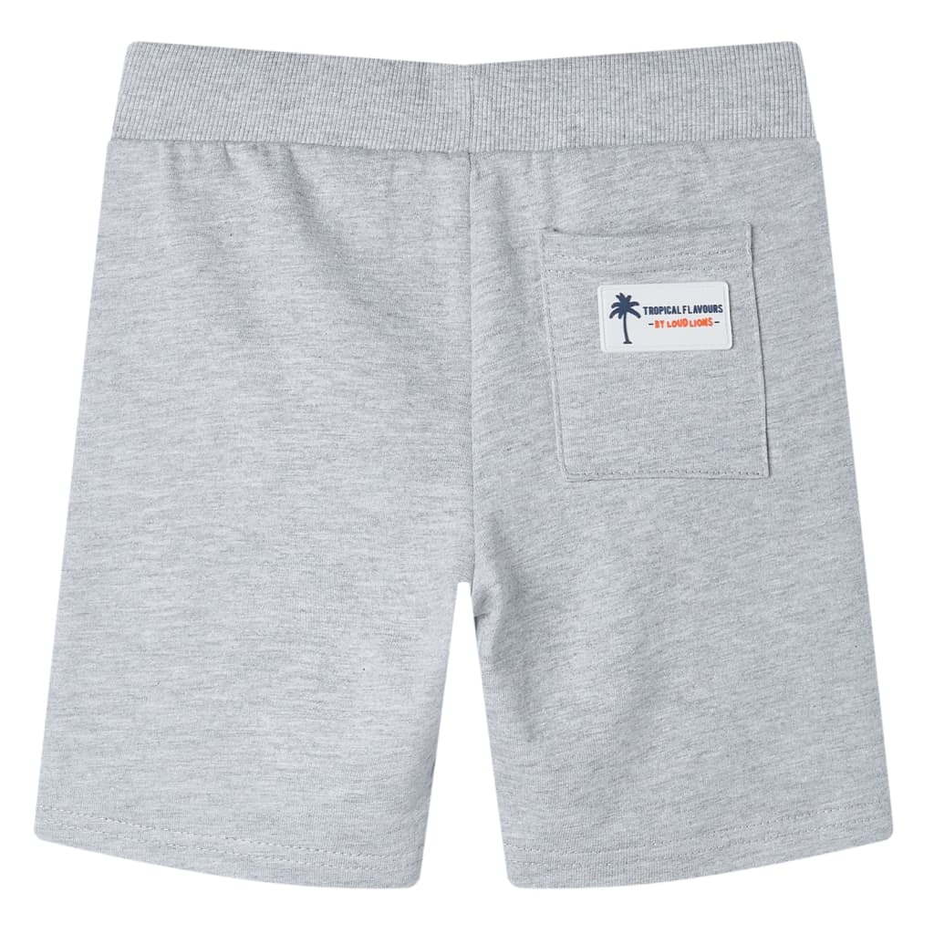 Vidaxl Shorts per bambini con trekkoord 140 grigio