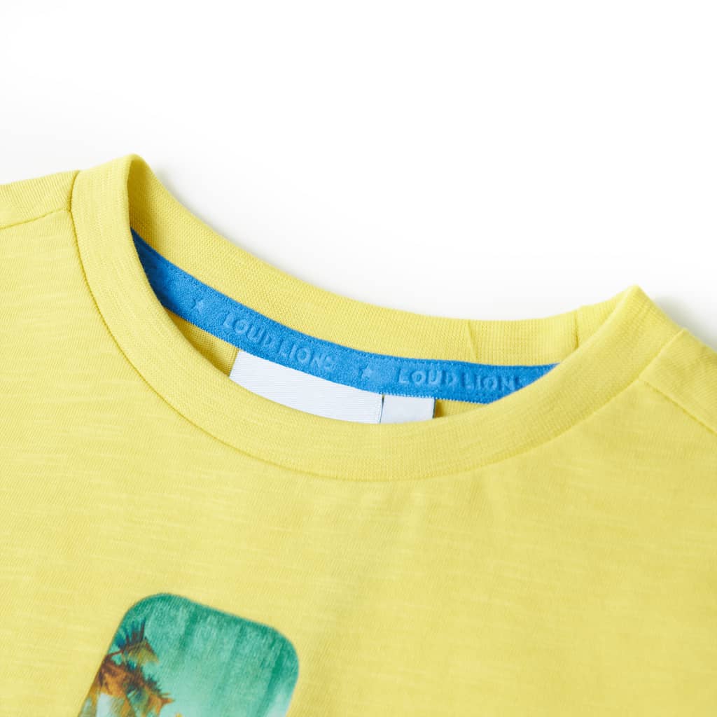 Vidaxl camisa para niños 116 amarillo