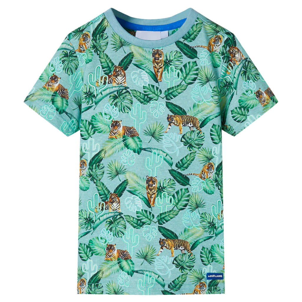 Vidaxl Camisa infantil 128 VERDE LIGERO MEZCLADO