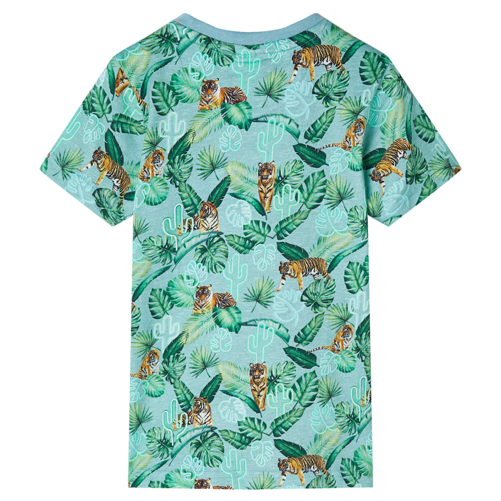 Vidaxl Camisa infantil 128 VERDE LIGERO MEZCLADO