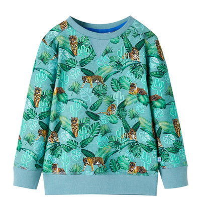 Vidaxl Children's Sweater 104 Verde chiaro misto