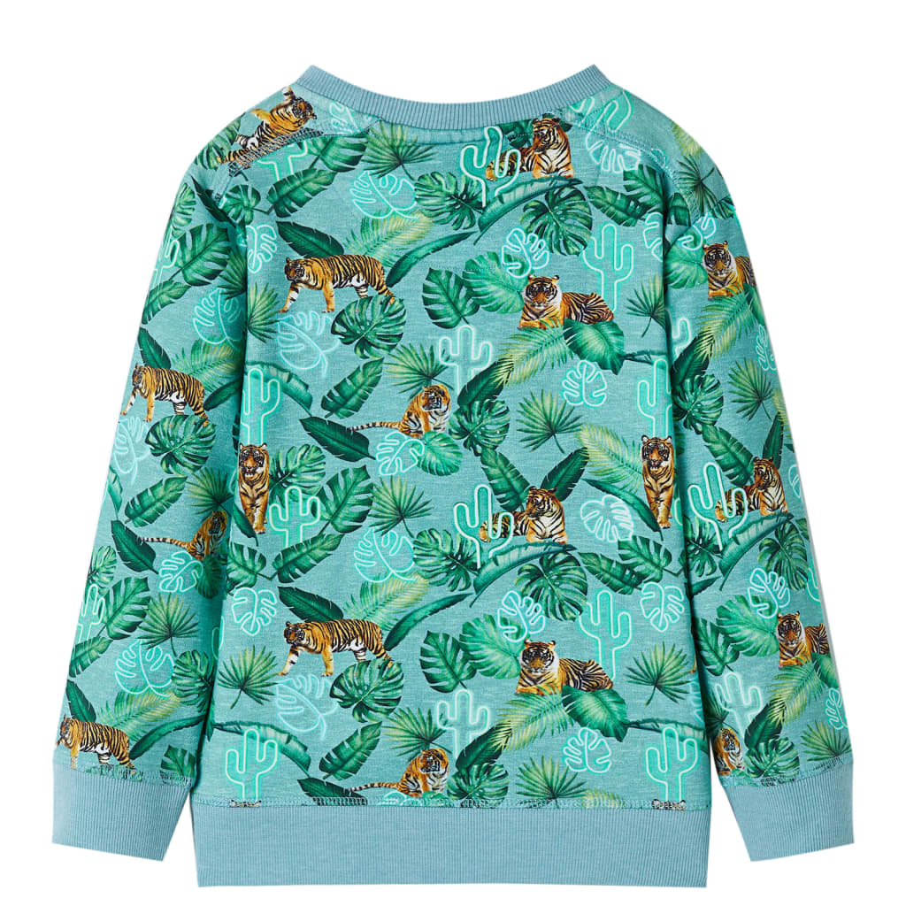 Vidaxl Children's Sweater 128 Verde chiaro misto