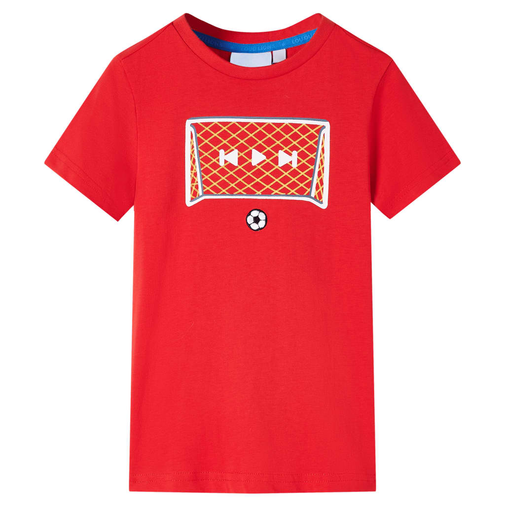 Vidaxl camisa para niños 116 rojo