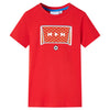 Vidaxl camisa para niños 128 rojo
