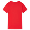 Vidaxl camisa para niños 128 rojo