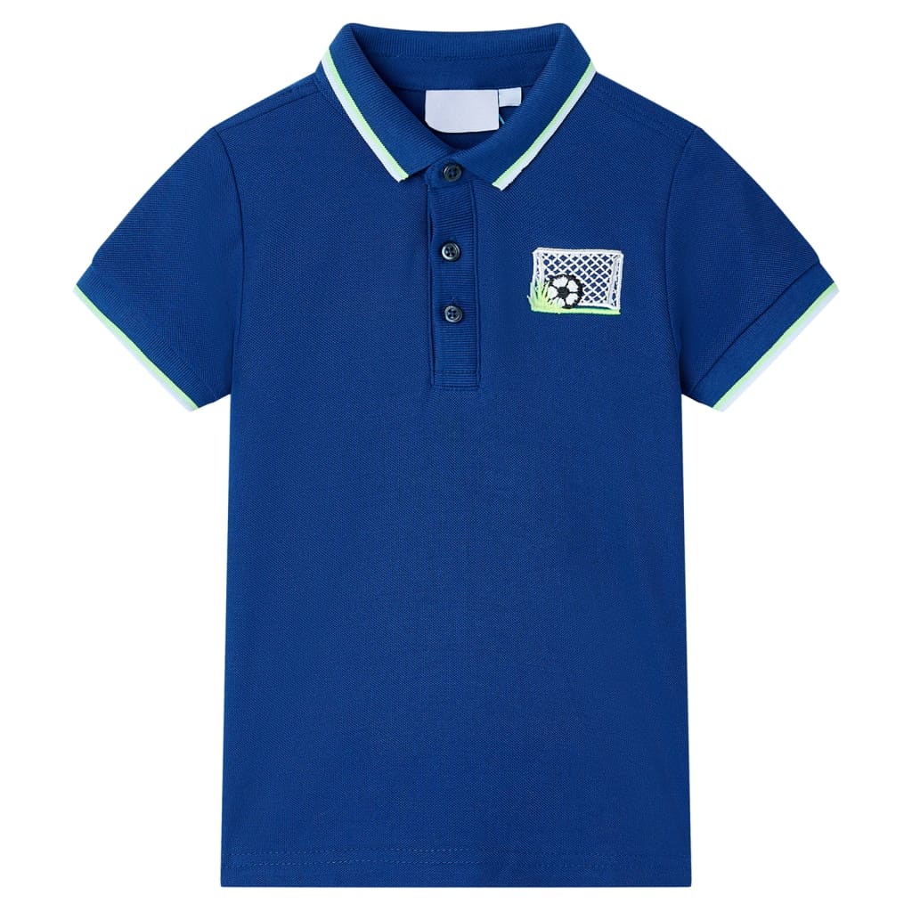 Vidaxl Children's Polo Shirt 92 Blu scuro