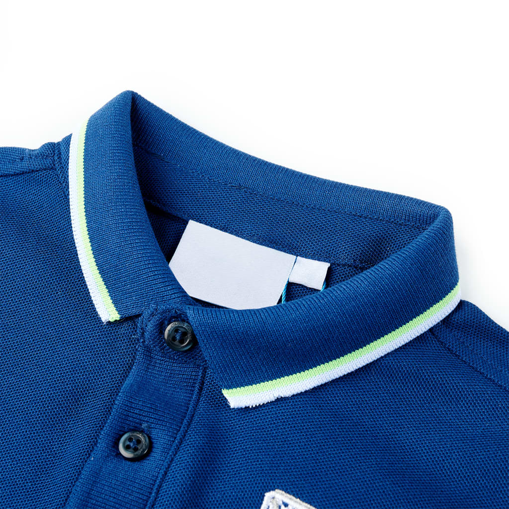 Vidaxl Children's Polo Shirt 92 Blu scuro