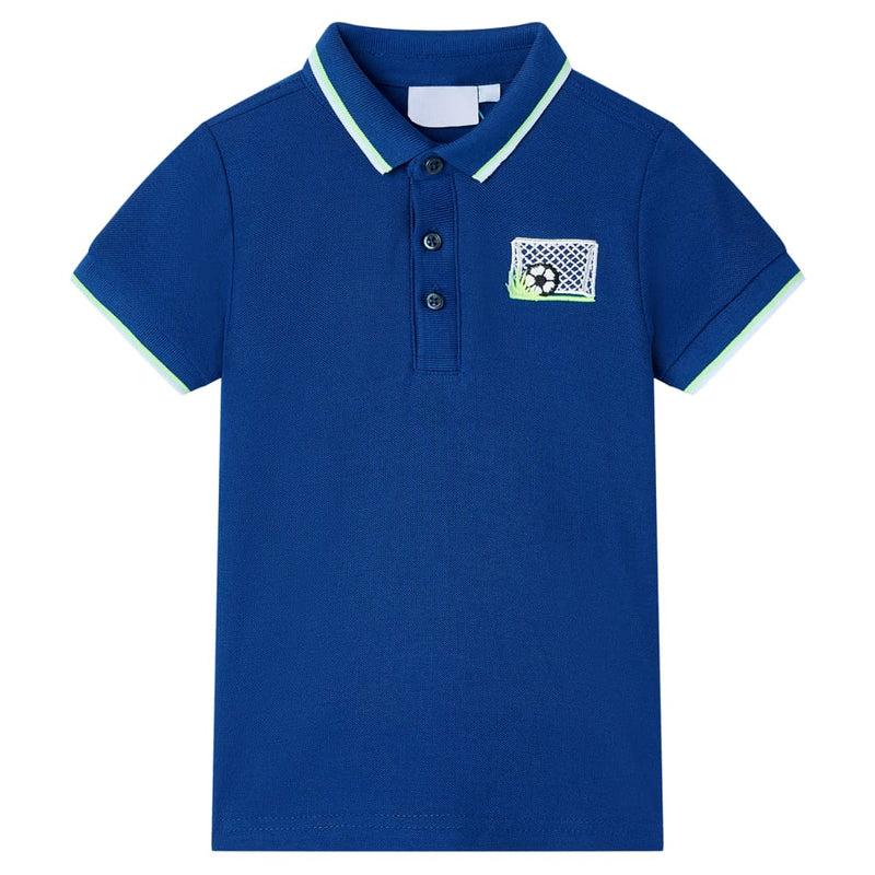 Vidaxl Polo infantil 104 Blue oscuro