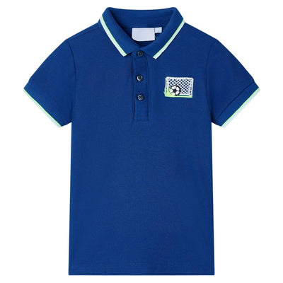 VidaXL Kinderpoloshirt 116 donkerblauw