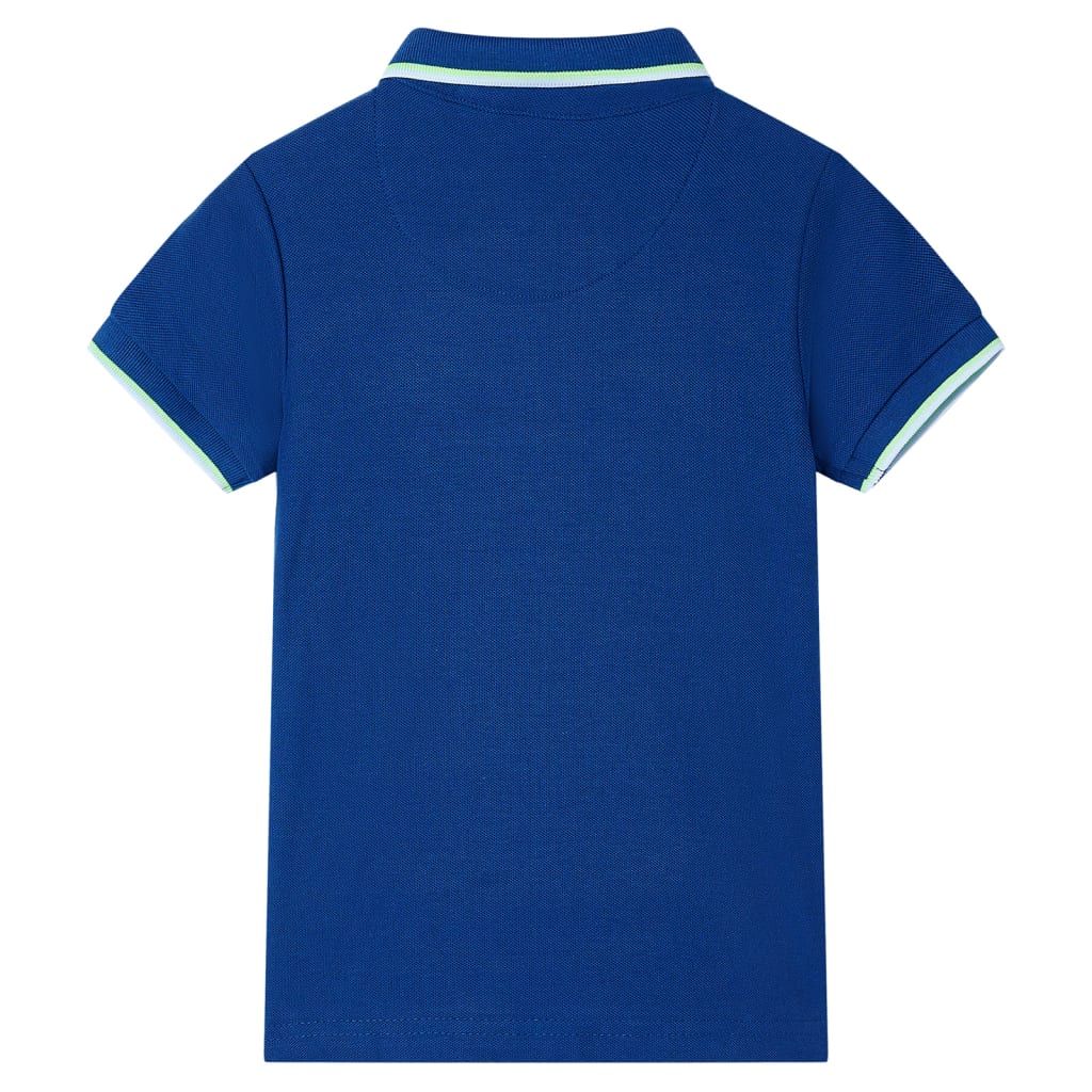 VidaXL Kinderpoloshirt 128 donkerblauw