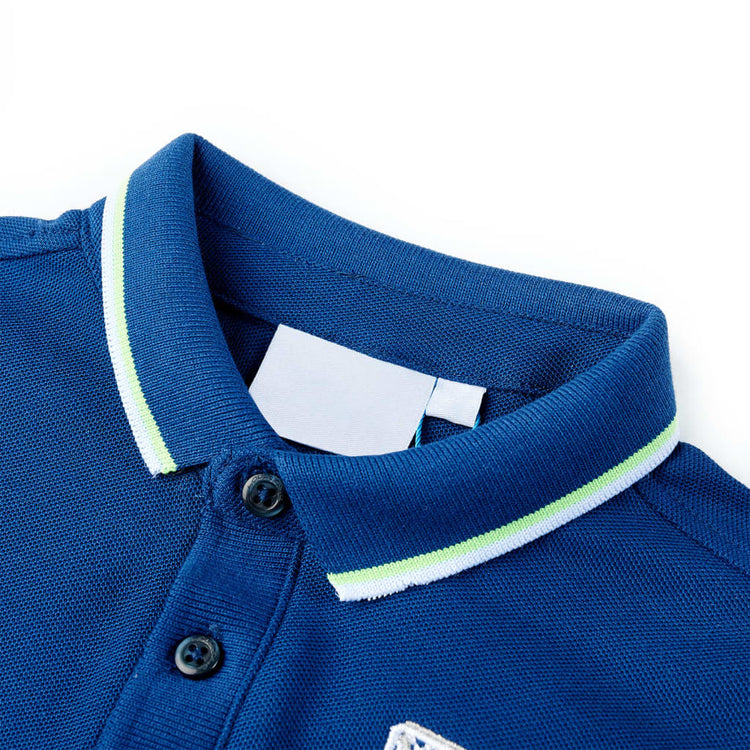 Vidaxl Children's Polo Shirt 128 Blu scuro
