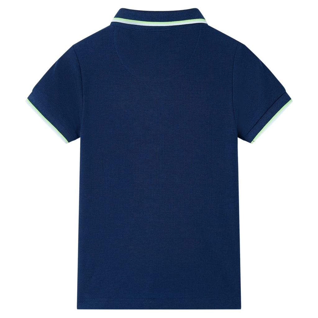 VidaXL Kinderpoloshirt 92 marineblauw