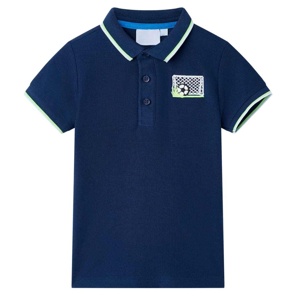 Vidaxl Children's Polo Shirt 116 Navy Blue