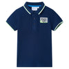 Vidaxl Children's Polo Shirt 140 Navy Blue