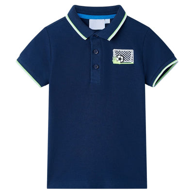 VidaXL Kinderpoloshirt 140 marineblauw