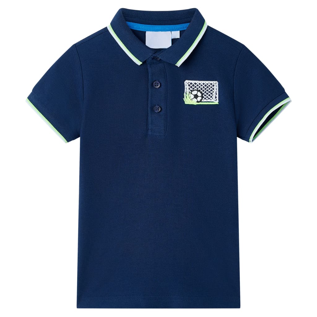 Vidaxl Polo infantil 140 azul marino