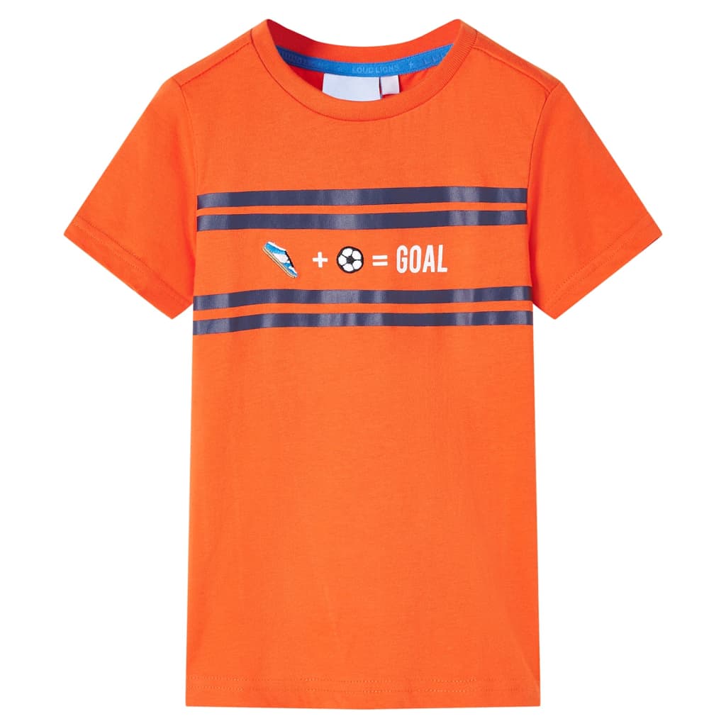 Vidaxl Children's Shirt 128 Donkerranje