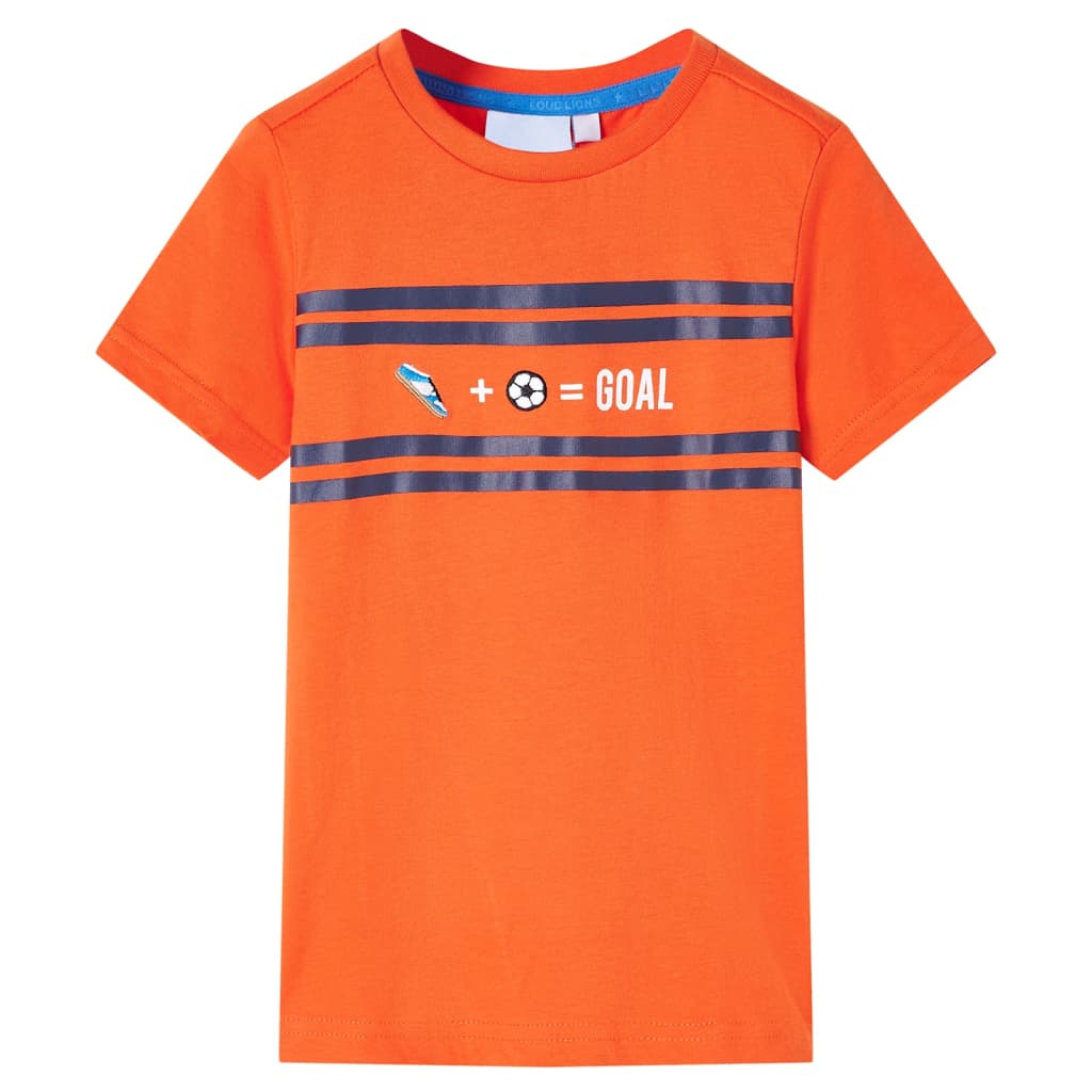 Vidaxl kindershirt 128 donkeroranje