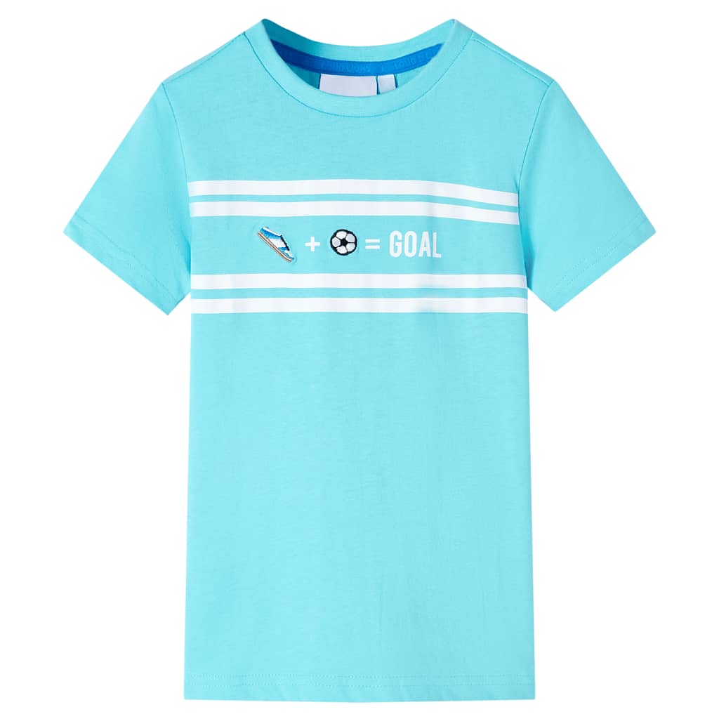 Vidaxl Camisa para niños 128 Sea Blue