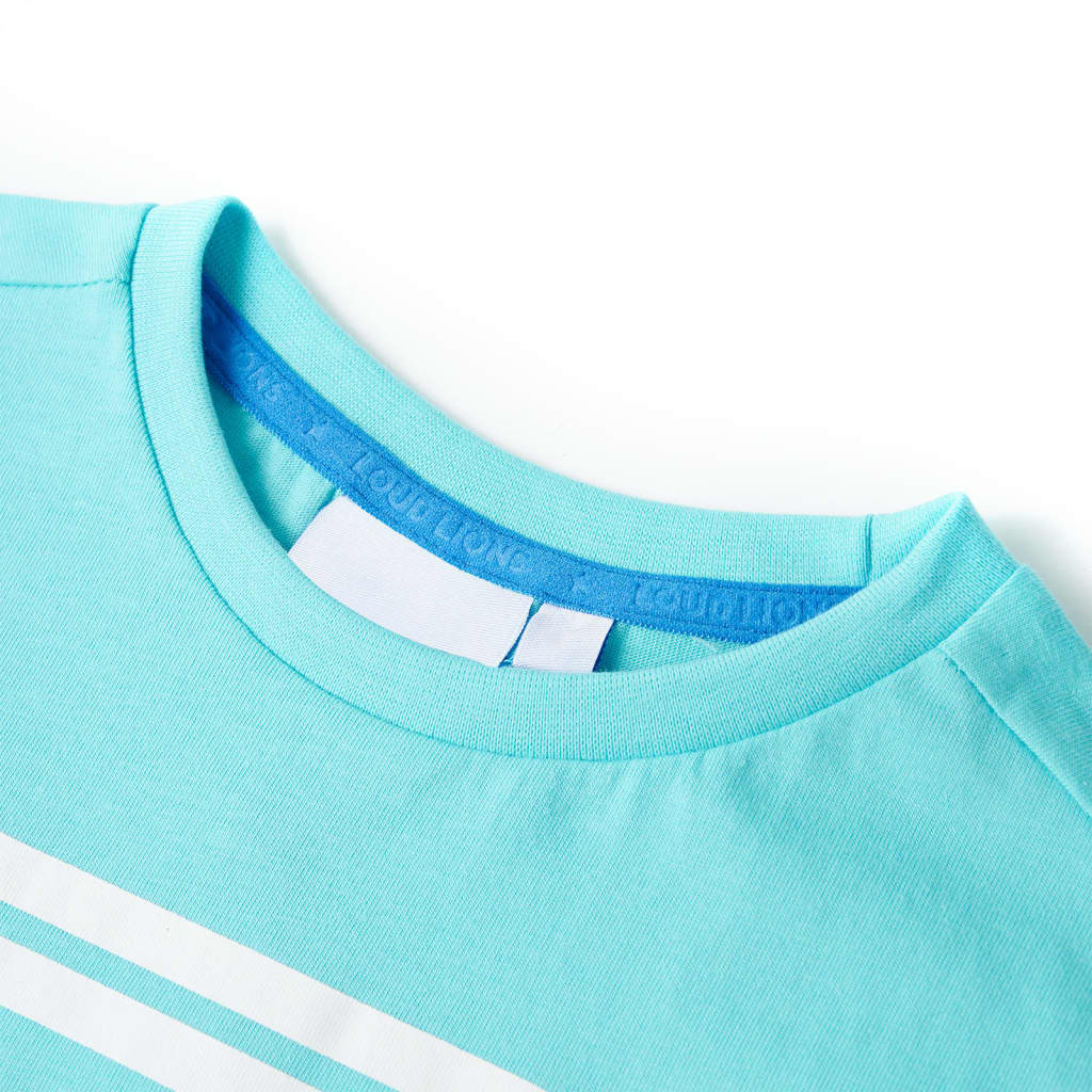 Vidaxl Camisa para niños 128 Sea Blue