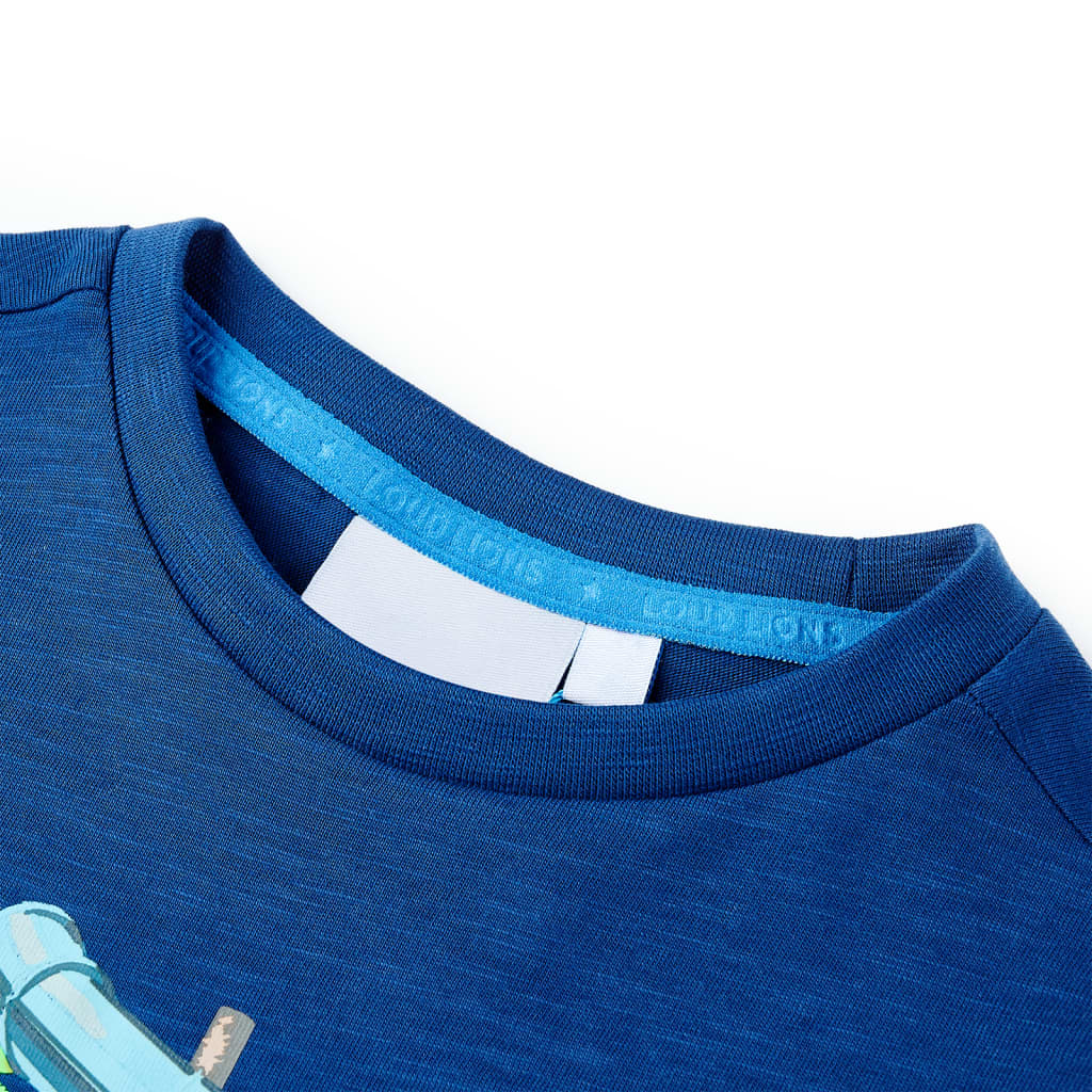 Vidaxl Camisa para niños 92 Blue oscuro