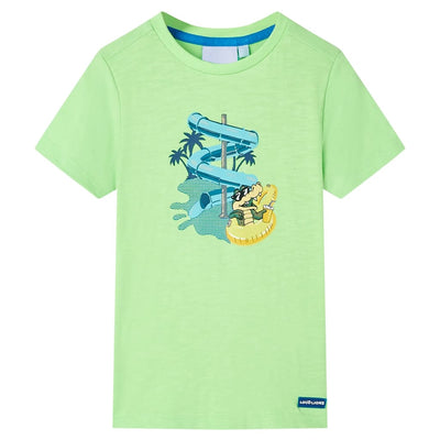 Vidaxl Camisa para niños 128 Neongroen