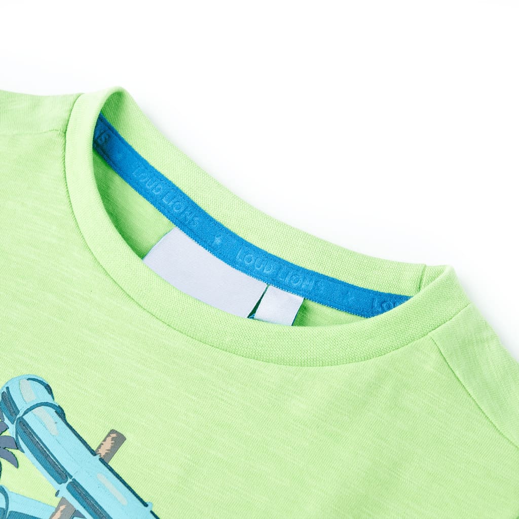 Vidaxl Camisa para niños 128 Neongroen