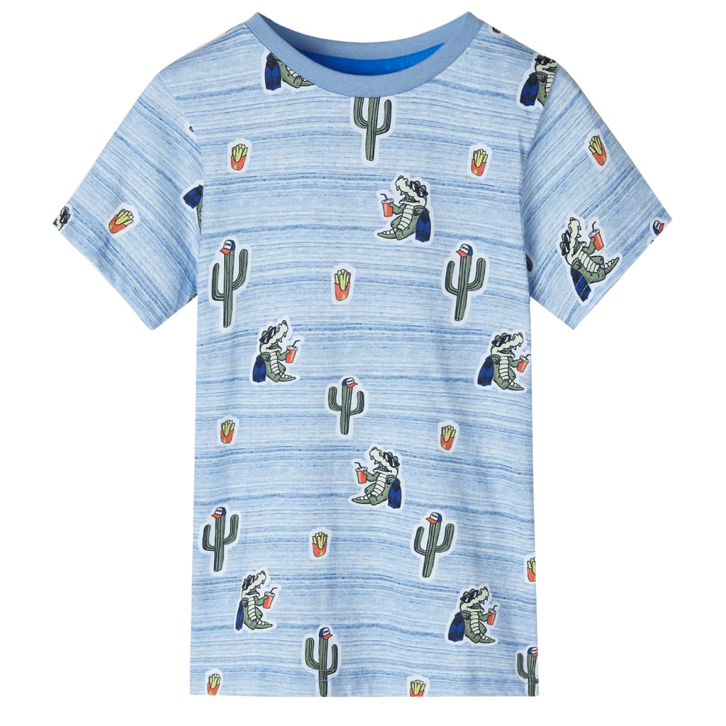 Vidaxl Camisa para niños 116 Azul mixto