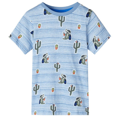 Vidaxl Camisa para niños 116 Azul mixto