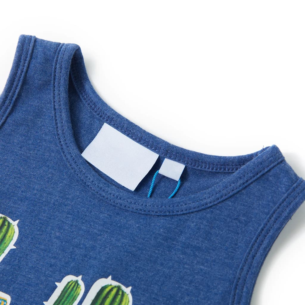 Vidaxl Children's Top 92 Mixed Dark Blue