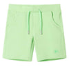 Vidaxl kindershort 128 fluorescerend groen