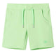 Vidaxl Short Children's Short 128 Green fluorescente