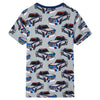 Vidaxl kinderpyjama met korte mouwen 104 grijs