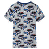 Vidaxl kinderpyjama met korte mouwen 116 grijs