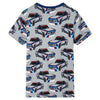 Vidaxl kinderpyjama met korte mouwen 128 grijs