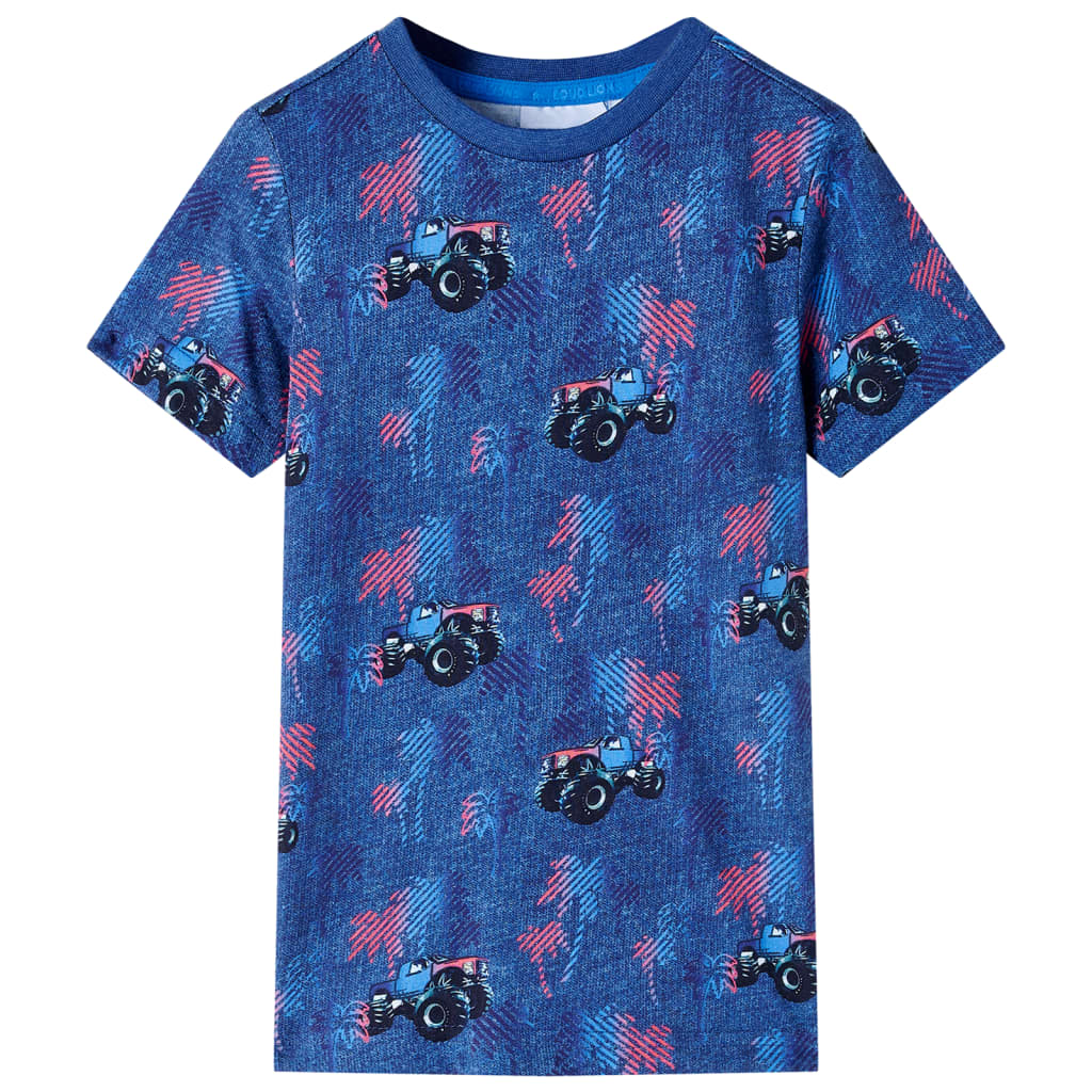 Vidaxl Camisa infantil 92 Mezclado azul oscuro